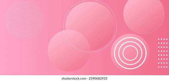 soft pink colour abstract gradient background with geometric rounded pattern vector illustration. perfect for modern projects basktop wallpaper, business, poster, texture, science effect projects.