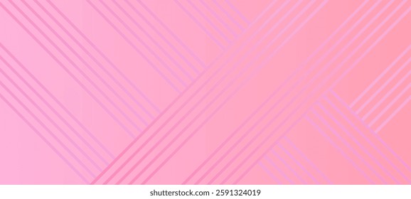 Soft pink colour abstract gradient background with abstract lines vector illustration.