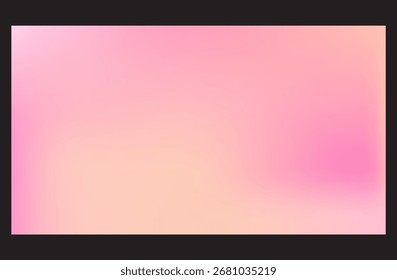 Fundo de gradiente abstrato do creme rosa suave com transição suave da cor rosa