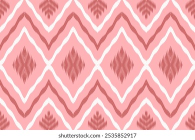 Soft Pink Diamond Pattern: Seamless Geometric Design for Delicate Fabrics, Wallpapers, and Home Decor