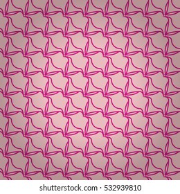 Soft pink fancy seamless pattern background in ancient style. Bright, symmetrical design for game, fabric, curtain or other purpose. Knotty puzzle repeatable backdrop. Modern texture.