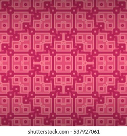 Soft pink fancy seamless pattern in greek style. Bright, graphical design for textile, packing-paper, ads or other purpose.