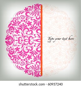 Soft pink floral background