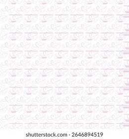 Soft pink floral swirl seamless pattern ideal for elegant backgrounds, fabrics, or digital design use.