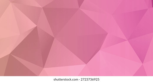 Fondo Abstractas geométrico rosa suave con el patrón del polígono para el diseño y los fondos eps10