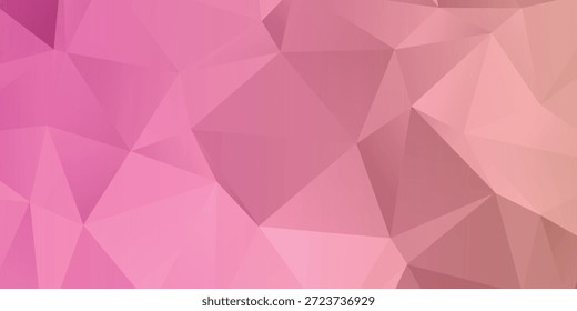 Fondo Abstractas geométrico rosa suave con el patrón del polígono para el diseño y los fondos