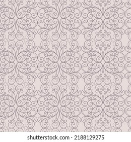 Soft pink and gold bohemian pattern. GENTLE MODERN SEAMLESS PRINT WITH MONOGRAMS