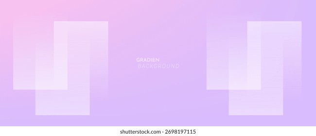 Soft pink gradient abstract background with transparent geometric layers.