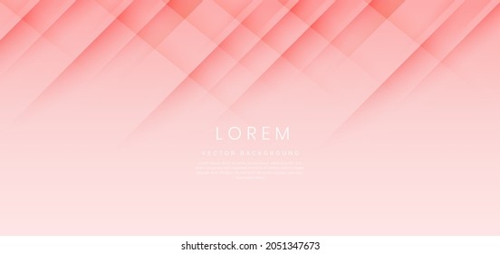 Soft pink gradient background with dynamic diagonal stripe lines and shadow. You can use for ad, poster, template, business presentation. Vector illustration