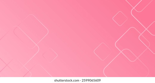 Soft pink gradient background with outlined geometric square patterns. Modern and minimalistic design, ideal for digital wallpapers, presentations, or branding.