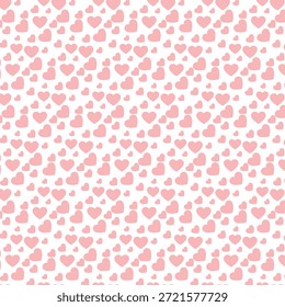 Padrão de coração rosa suave perfeito para papéis de parede românticos, tecidos, papel de embrulho e desenhos digitais encantadores.