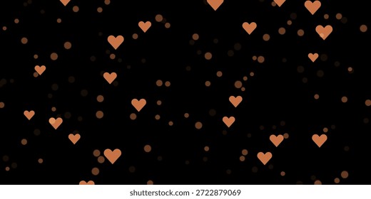 Anuncio de Vector de onda de corazón rosa suave con corazones lindos flotantes para el fondo romántico del día de San Valentín y elemento de diseño decorativo