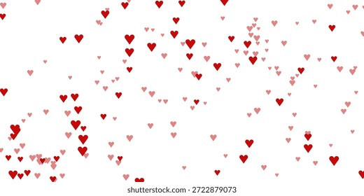 Weich rosa Herz Welle Vektor Banner mit schwimmenden süßen Herzen für Valentinstag romantischen Hintergrund und dekorative Design-Element