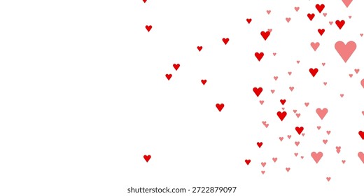 Anuncio de Vector de onda de corazón rosa suave con corazones lindos flotantes para el fondo romántico del día de San Valentín y elemento de diseño decorativo