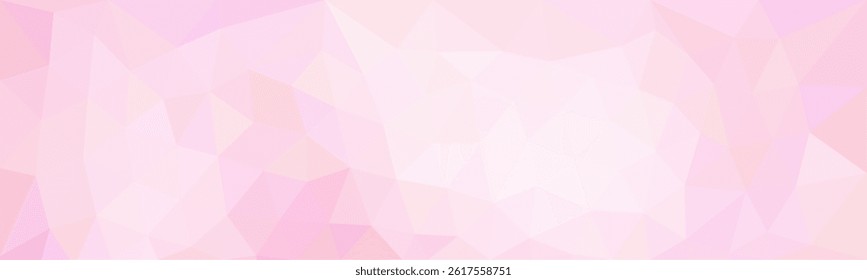 Soft pink low-poly background with subtle gradient transitions, ideal for web design, invitations, or feminine-themed digital projects.

