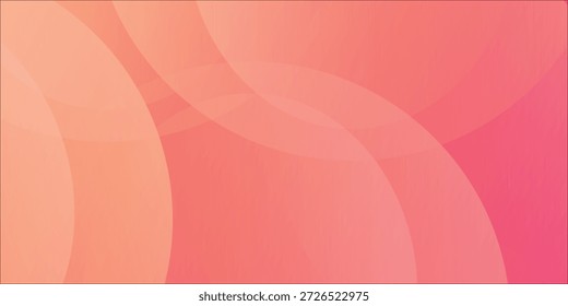 Rosa suave e laranja abstrato gradiente com círculos para o projeto de fundo