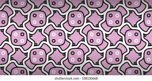Soft pink ornamental seamless pattern in ritual style.