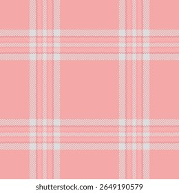 Soft pink plaid pattern, meticulously crafted with subtle pixel details. Perfect for backgrounds, textiles, and design projects seeking a cozy, gentle aesthetic.