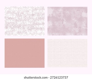 Colección de texturas Abstractas de color rosa suave y púrpura