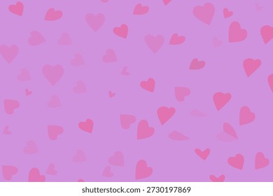 Weich rosa und violettes Herzmuster Hintergrund mit romantischer Liebe Valentinstag Thema, niedlichen abstrakten Hintergrund für Grußkarten, Tapeten, und romantische Design-Projekte