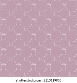 Soft pink or purple pattern with wnite circles in abstract style