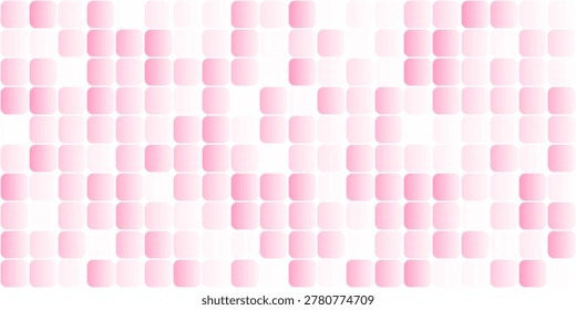 Soft pink rounded tile mosaic with subtle gradients creating a calming, modern abstract background. Ideal for web, packaging, stationery, presentations, and feminine or minimalist design projects requiring gentle texture.