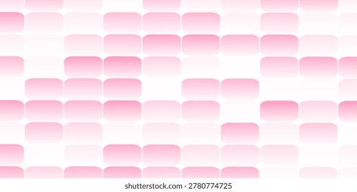 Soft pink rounded tile mosaic with subtle gradients creating a calming, modern abstract background. Ideal for web, packaging, stationery, presentations, and feminine or minimalist design projects requiring gentle texture.