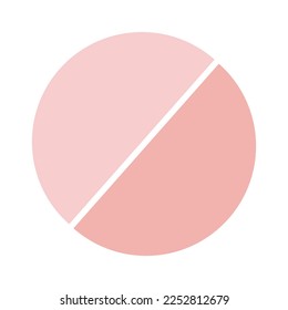 Soft pink simple medical vector icon