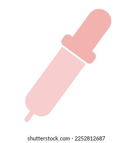 Soft pink simple medical vector icon