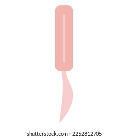 Soft pink simple medical vector icon