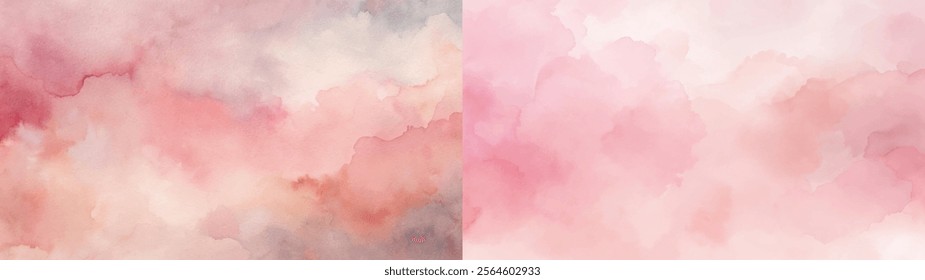 Soft pink watercolor background with gentle gradients and dreamy textures for artistic projects.