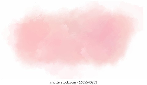 soft Pink watercolor background for your design, watercolor background concept, vector.
