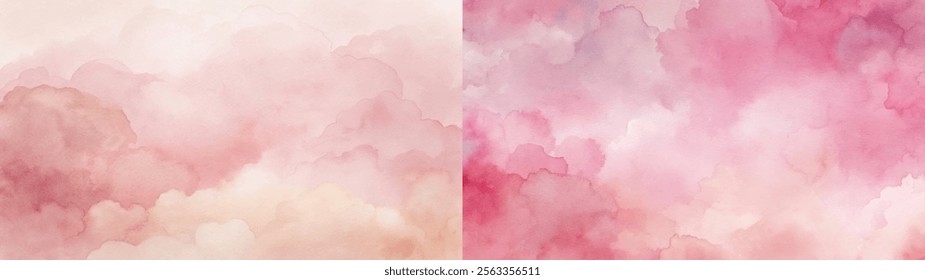 Soft pink watercolor blend with gentle hues, ideal for artistic backgrounds and romantic themes.