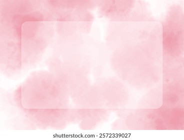 Soft Pink Watercolor Gradient Background with Frame