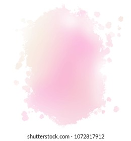 soft pink watercolor splash