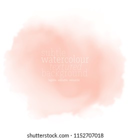 soft pink watercolor splotch. vector eps 8