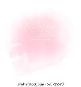 Soft Pink Watercolor Stain