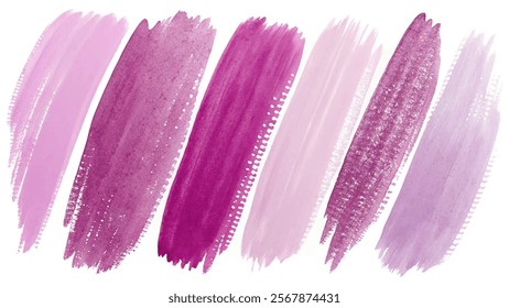 Soft pink watercolor strokes, vibrant purple hues, artistic background texture, ideal for design projects.