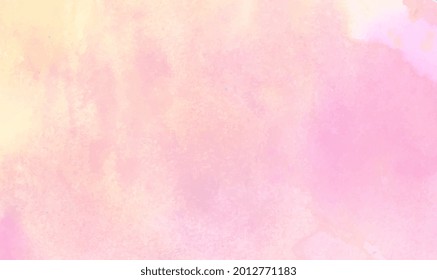 Soft pink watercolor texture background. Pink watercolor subtle vector background. Red white watercolor wet brush paint liquid paper texture vector card for design. Vector illustration EPS10.