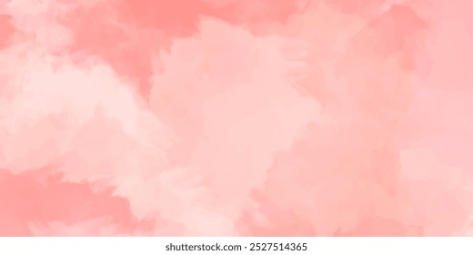 Soft pink watercolor texture background. Light pink watercolor for banner, poster, cover, invitation. Vector illustration. 