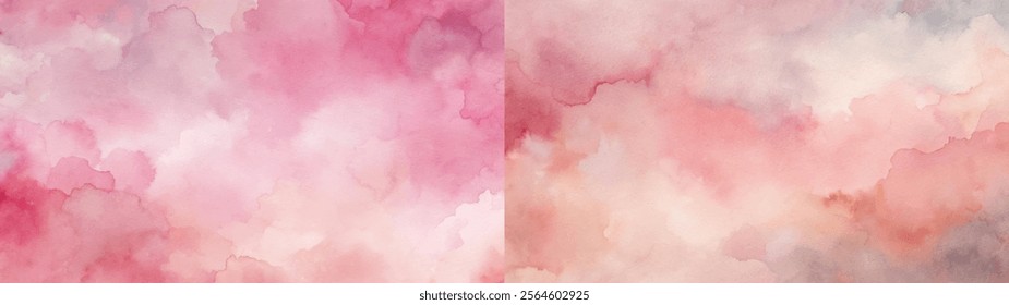 Soft pink watercolor texture with gentle transitions, ideal for elegant designs and backgrounds.