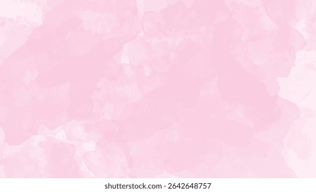 Soft pink watercolor washes create a delicate and romantic background texture. The shades vary subtly from light blush to deeper rose hues.