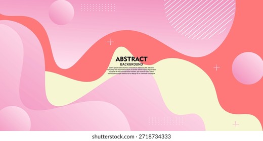 Weich rosa Welle abstrakten Hintergrund mit fließenden Muster Design. Coole und trendige Banner-Konzept. EPS10-Vektor.