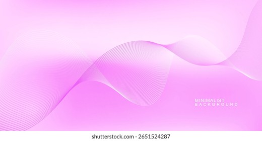 Soft pink wave background with flowing gradients and gentle curves. Feminine and elegant design perfect for beauty, lifestyle, or social media content.