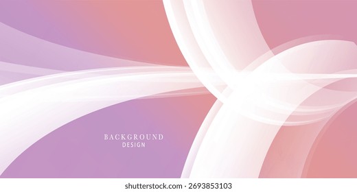Soft pink wave style abstract background design