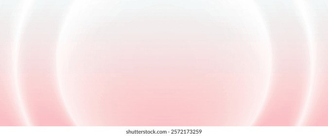 Soft pink and white gradient background with smooth texture. The background features a gentle pink hue, creating a calming atmosphere. Gradient neon background vector. Pink background.