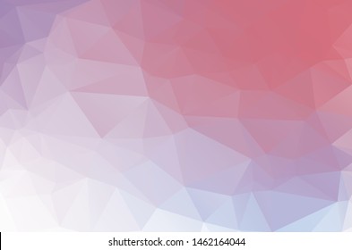 soft pink white Low poly crystal background. Polygon design pattern. blue purple Low poly vector illustration, low polygon background.