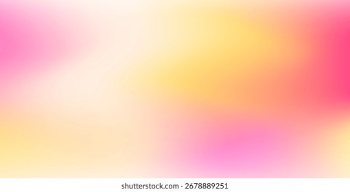 Soft pink and yellow gradient background with seamless transition, warm and elegant design.