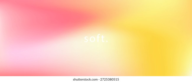 Suave degradado rosa y amarillo con una transición suave y sin fisuras, creando un fondo cálido y elegante. Perfecto para la marca, el Diseño web y las composiciones artísticas.