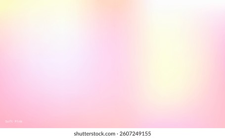 Soft pink to yellow gradient with a warm, pastel transition. Ideal for gentle, modern, and creative design backgrounds.
